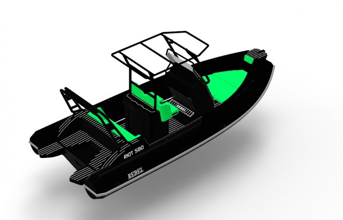 Rebel Riot 580. Avaliable to order inBlack and Green 2