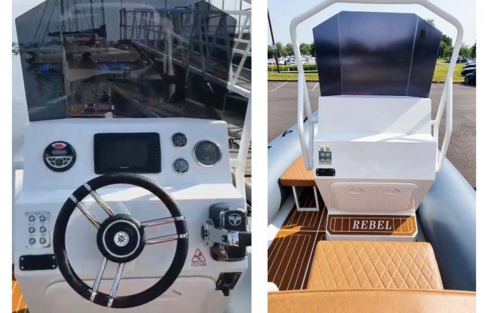 Rebel_Riot560_Tohatsu115 Helm Controls