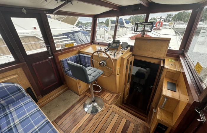 Central Craftworks Ltd, Replica Dutch Barge. Wheelhouse pic 3